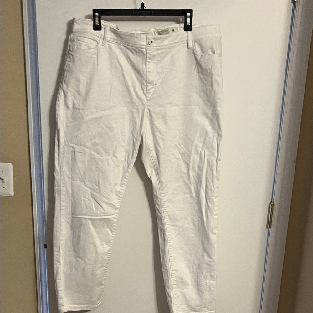 J. Jill Authentic Fit White Denim Jeans